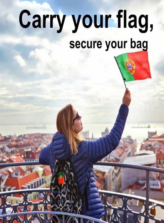 tag8 [Pack 2] tag8 Portugal Flag Smart Luggage tag |Trendy Luggage tag ID Identification | Suitcase Tag | Fashionable Digital Name tag | Airline Compliant, SITA World Tracer Code Enabled | Gift idea - Image 3